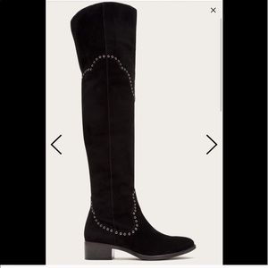 Frye OTK black boots 6.5